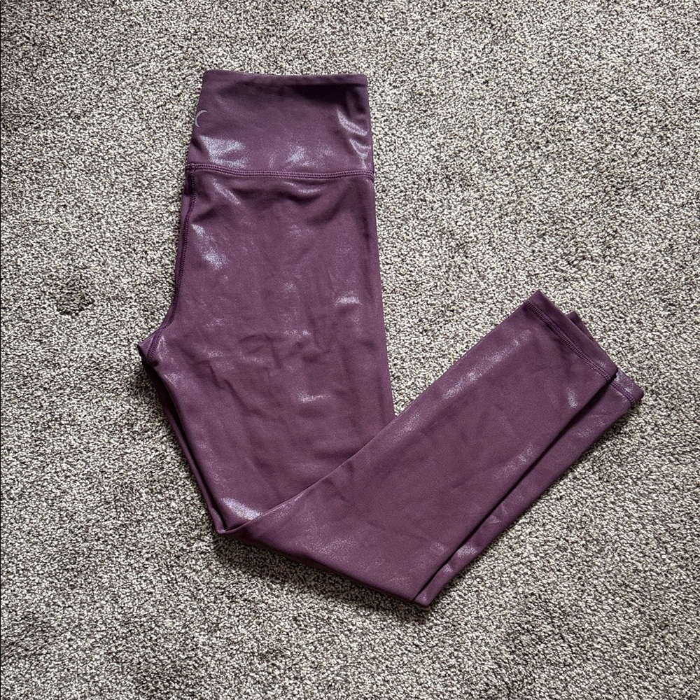 Purple High-Waisted Leggings
